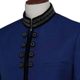 Azure Button Style Prince Coat