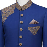 Blu Reale Antique Work Luxury Sherwani