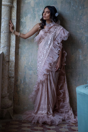 CHIFFON EMBROIDERED SAREE