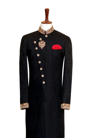 Nero Andrakha Style Sherwani