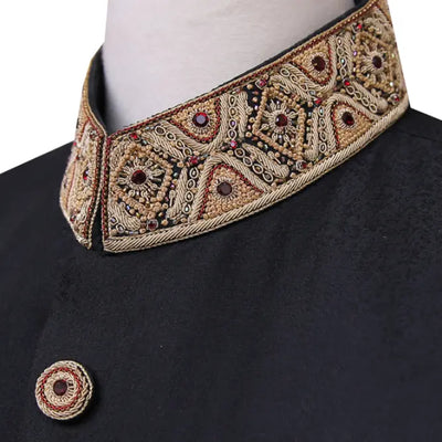 Nero Hand Embellishment Decent Sherwani