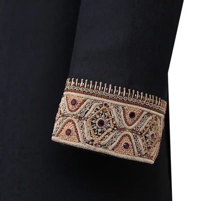 Nero Hand Embellishment Decent Sherwani