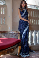 ORGANZA EMBROIDERED SAREE