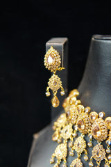 Gold plated set with real zircon stones