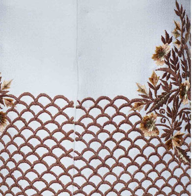 White Embroidery waistcoat