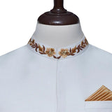 White Embroidery waistcoat