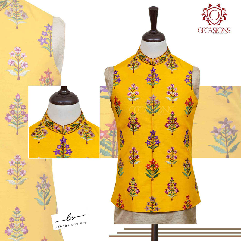 Yellow waistcoat on sale